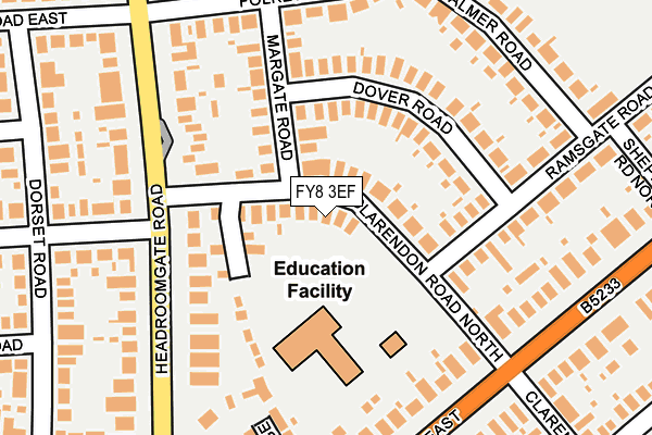 FY8 3EF map - OS OpenMap – Local (Ordnance Survey)