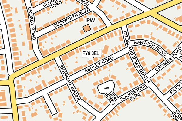 FY8 3EL map - OS OpenMap – Local (Ordnance Survey)