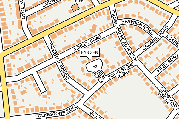 FY8 3EN map - OS OpenMap – Local (Ordnance Survey)