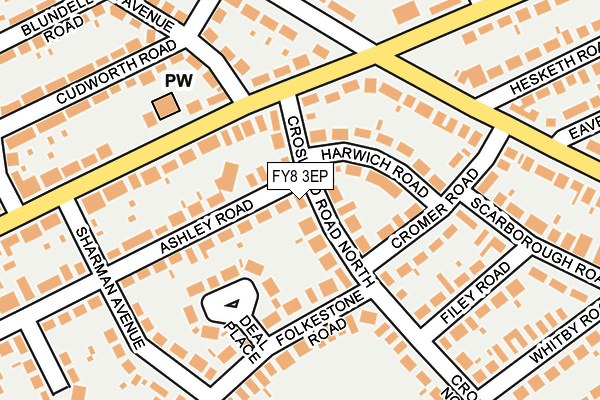 FY8 3EP map - OS OpenMap – Local (Ordnance Survey)