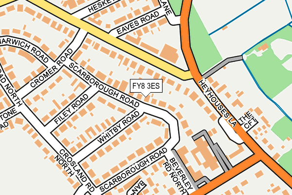 FY8 3ES map - OS OpenMap – Local (Ordnance Survey)