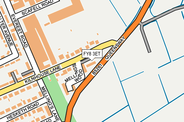 FY8 3ET map - OS OpenMap – Local (Ordnance Survey)
