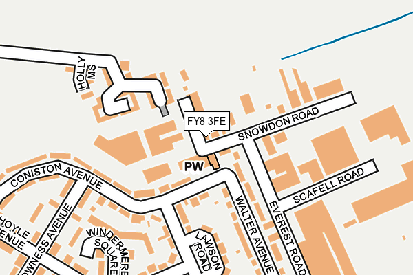 FY8 3FE map - OS OpenMap – Local (Ordnance Survey)