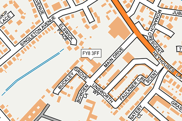 FY8 3FF map - OS OpenMap – Local (Ordnance Survey)