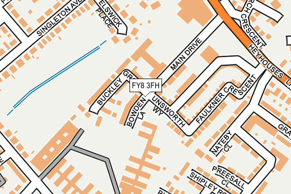 FY8 3FH map - OS OpenMap – Local (Ordnance Survey)