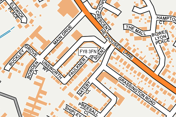 FY8 3FN map - OS OpenMap – Local (Ordnance Survey)