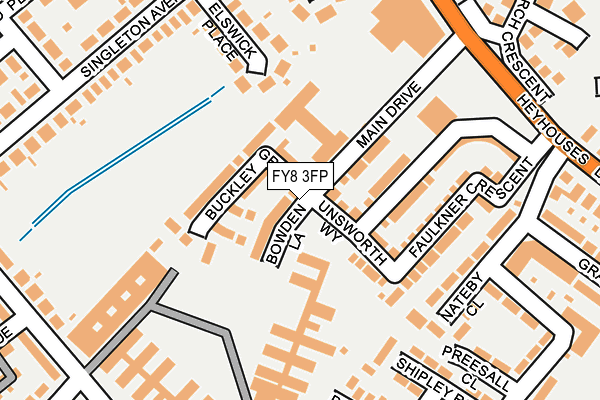 FY8 3FP map - OS OpenMap – Local (Ordnance Survey)