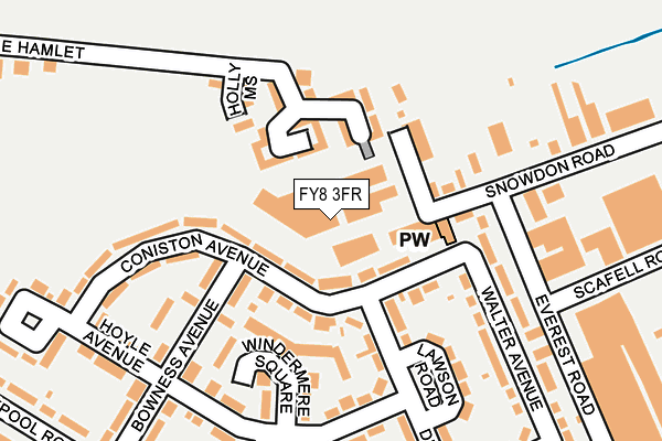 FY8 3FR map - OS OpenMap – Local (Ordnance Survey)