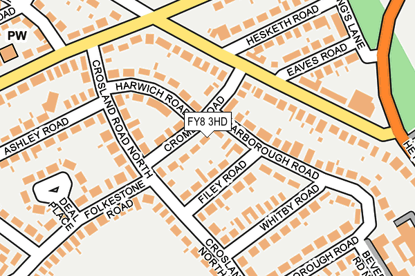 FY8 3HD map - OS OpenMap – Local (Ordnance Survey)