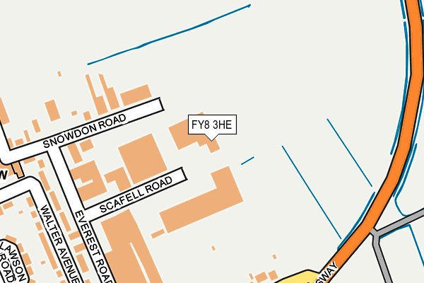 FY8 3HE map - OS OpenMap – Local (Ordnance Survey)
