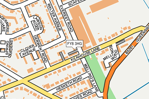 FY8 3HG map - OS OpenMap – Local (Ordnance Survey)