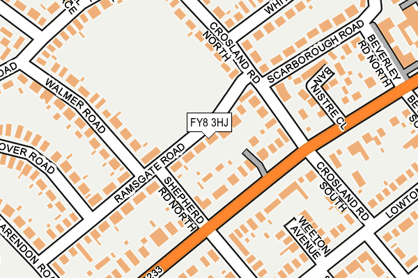 FY8 3HJ map - OS OpenMap – Local (Ordnance Survey)