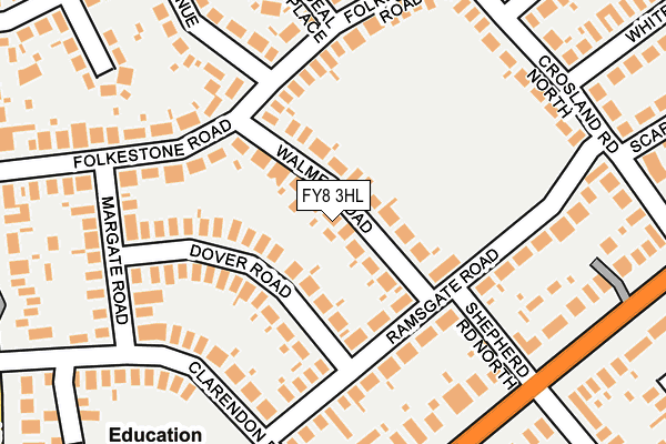 FY8 3HL map - OS OpenMap – Local (Ordnance Survey)