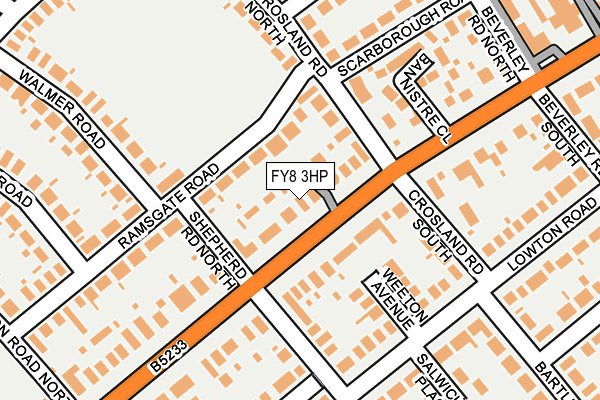 FY8 3HP map - OS OpenMap – Local (Ordnance Survey)