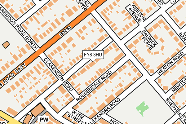 FY8 3HU map - OS OpenMap – Local (Ordnance Survey)