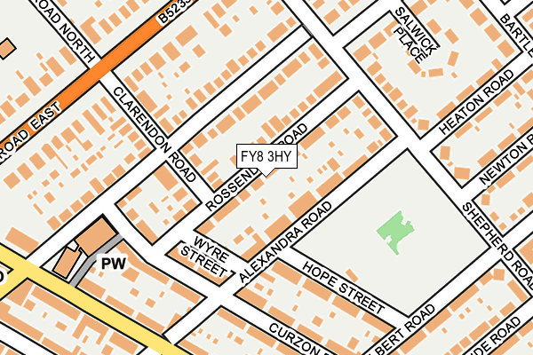 FY8 3HY map - OS OpenMap – Local (Ordnance Survey)