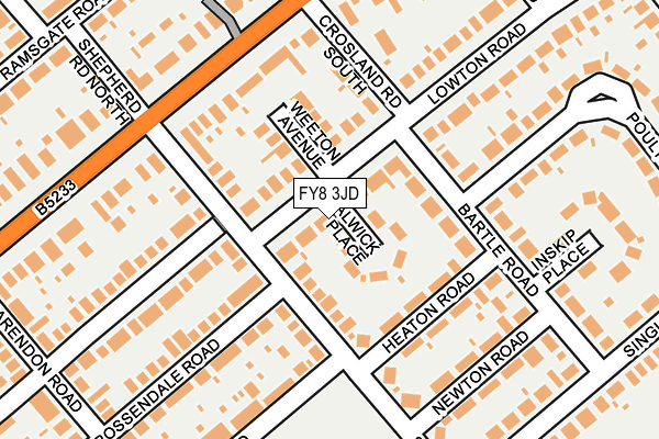 FY8 3JD map - OS OpenMap – Local (Ordnance Survey)