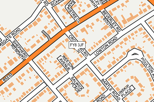 FY8 3JF map - OS OpenMap – Local (Ordnance Survey)