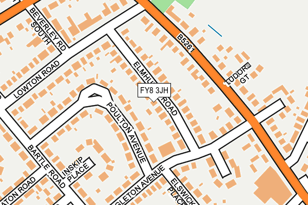 FY8 3JH map - OS OpenMap – Local (Ordnance Survey)