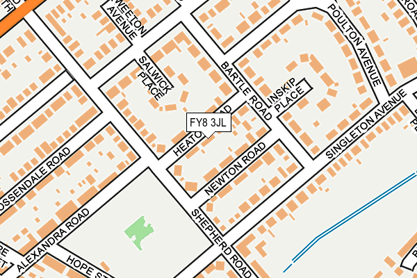 FY8 3JL map - OS OpenMap – Local (Ordnance Survey)