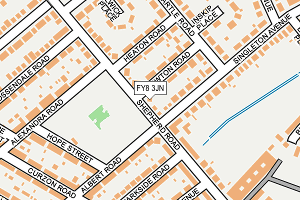 FY8 3JN map - OS OpenMap – Local (Ordnance Survey)