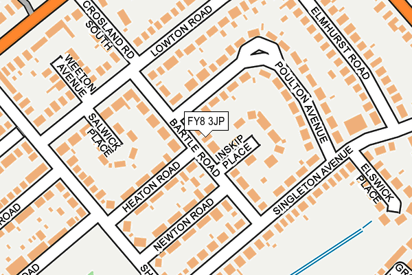 FY8 3JP map - OS OpenMap – Local (Ordnance Survey)