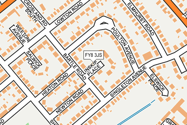 FY8 3JS map - OS OpenMap – Local (Ordnance Survey)