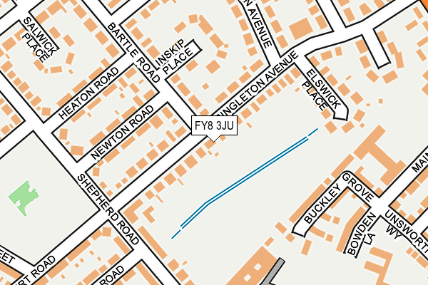 FY8 3JU map - OS OpenMap – Local (Ordnance Survey)