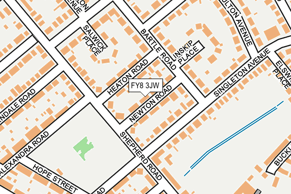 FY8 3JW map - OS OpenMap – Local (Ordnance Survey)