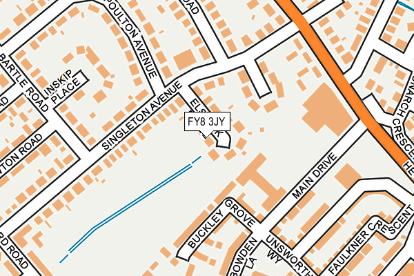 FY8 3JY map - OS OpenMap – Local (Ordnance Survey)