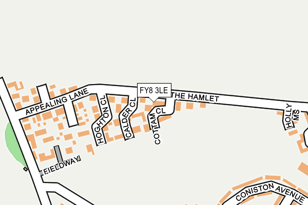 FY8 3LE map - OS OpenMap – Local (Ordnance Survey)