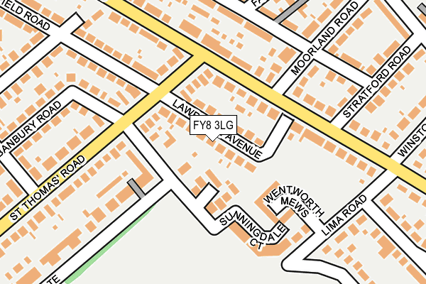 FY8 3LG map - OS OpenMap – Local (Ordnance Survey)