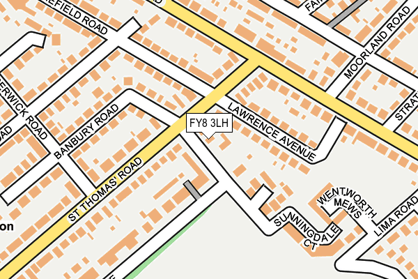 FY8 3LH map - OS OpenMap – Local (Ordnance Survey)