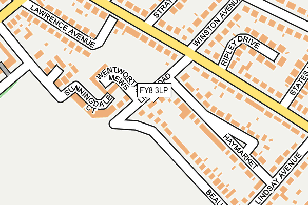 FY8 3LP map - OS OpenMap – Local (Ordnance Survey)