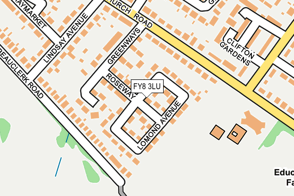 FY8 3LU map - OS OpenMap – Local (Ordnance Survey)