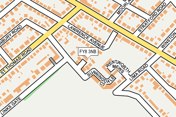 FY8 3NB map - OS OpenMap – Local (Ordnance Survey)