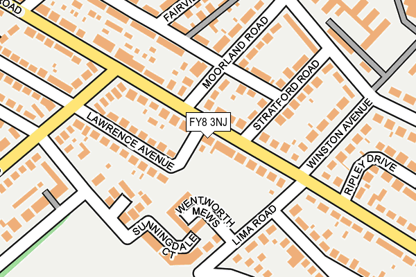 FY8 3NJ map - OS OpenMap – Local (Ordnance Survey)