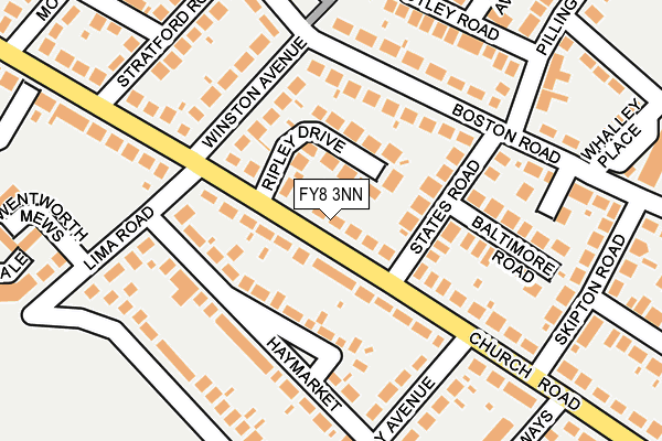 FY8 3NN map - OS OpenMap – Local (Ordnance Survey)