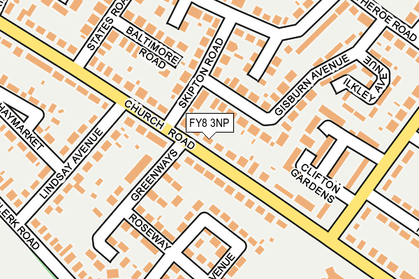 FY8 3NP map - OS OpenMap – Local (Ordnance Survey)