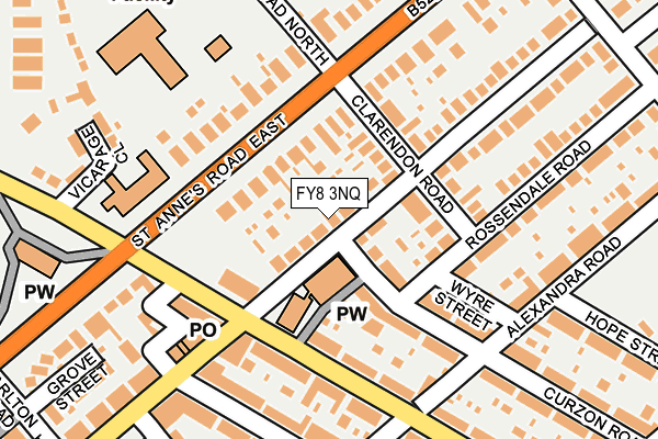FY8 3NQ map - OS OpenMap – Local (Ordnance Survey)