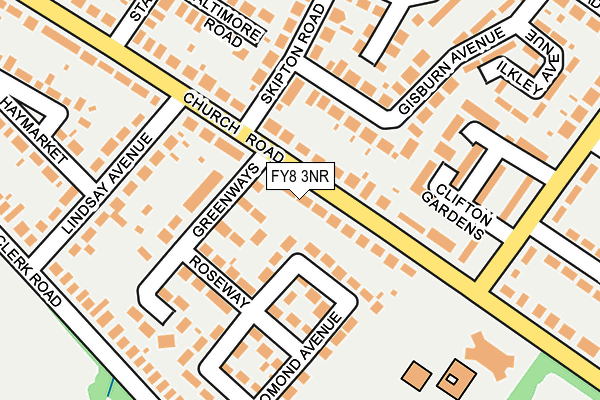 FY8 3NR map - OS OpenMap – Local (Ordnance Survey)