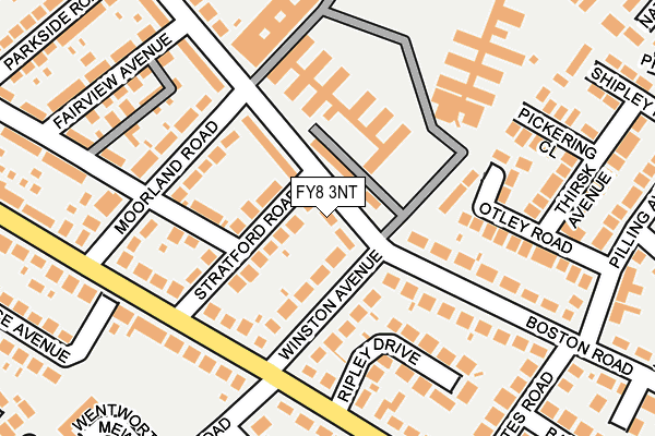 FY8 3NT map - OS OpenMap – Local (Ordnance Survey)