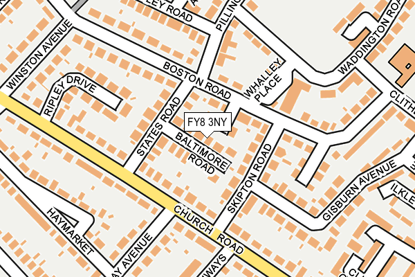 FY8 3NY map - OS OpenMap – Local (Ordnance Survey)