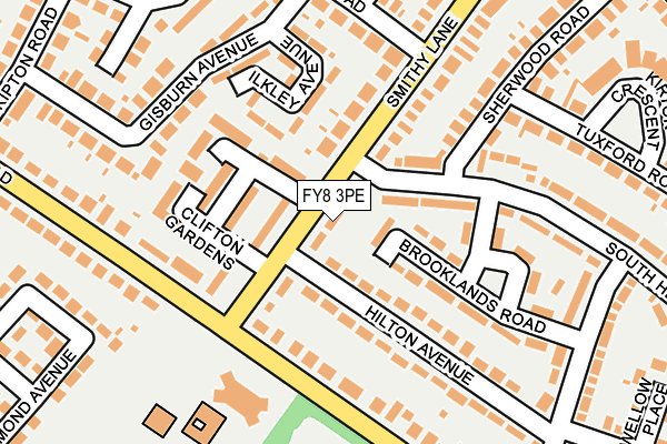 FY8 3PE map - OS OpenMap – Local (Ordnance Survey)