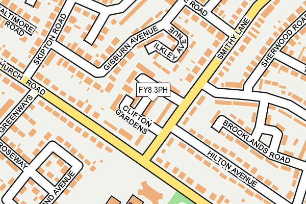 FY8 3PH map - OS OpenMap – Local (Ordnance Survey)