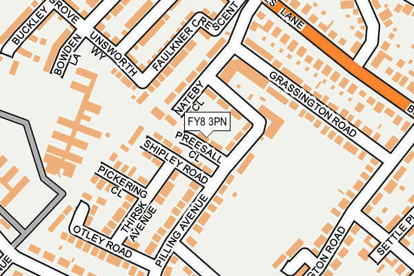 FY8 3PN map - OS OpenMap – Local (Ordnance Survey)