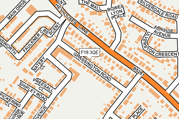 FY8 3QE map - OS OpenMap – Local (Ordnance Survey)