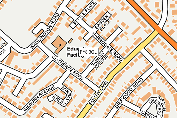 FY8 3QL map - OS OpenMap – Local (Ordnance Survey)