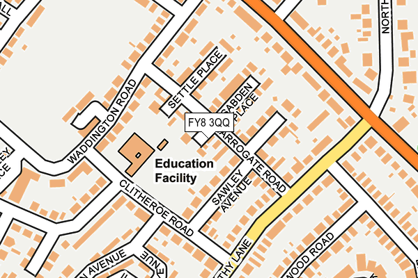 FY8 3QQ map - OS OpenMap – Local (Ordnance Survey)