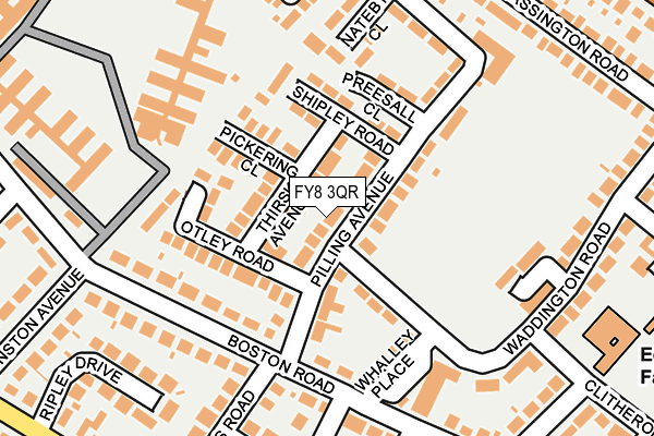 FY8 3QR map - OS OpenMap – Local (Ordnance Survey)